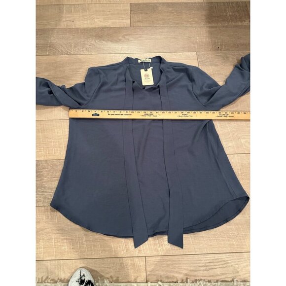 MOYABO WOMENS BLUE BLOUSE 2XL NEW - Picture 3 of 8